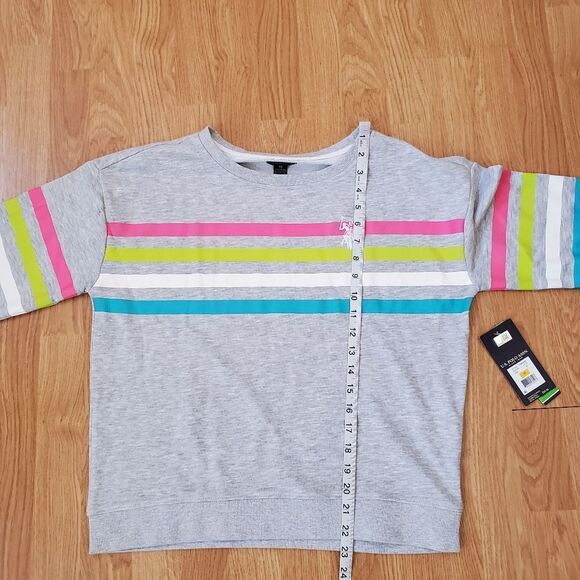 U.S. Polo Assn. Stripe Logo Crew Neck Sweatshirt sz Med - Picture 12 of 14
